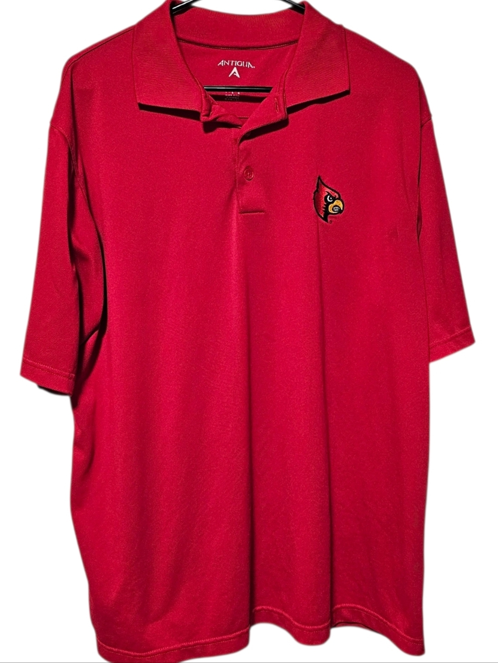Antigua NFL Team Apparel Louisville Cardinals Red Polo Size L